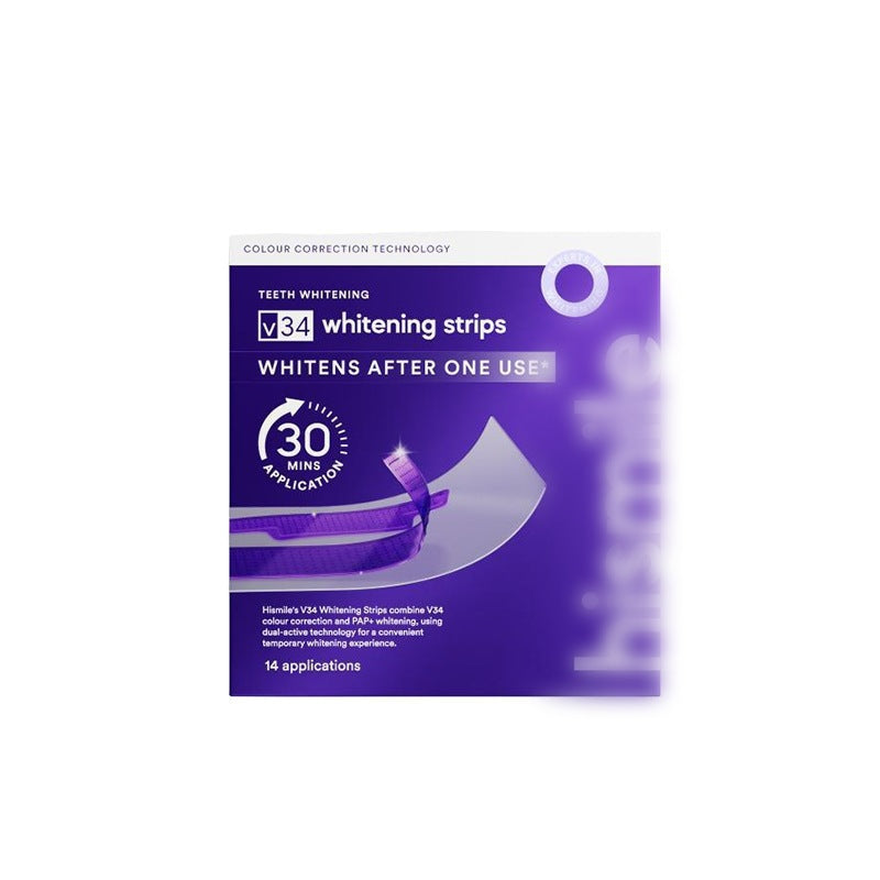 Transform Your Smile with V34 Whitening Strips - 1 Pack for Radiant Results
